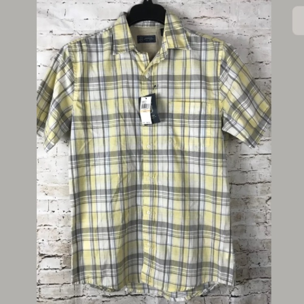 ARROW Button Down Collar Plaid Casual Shirt S